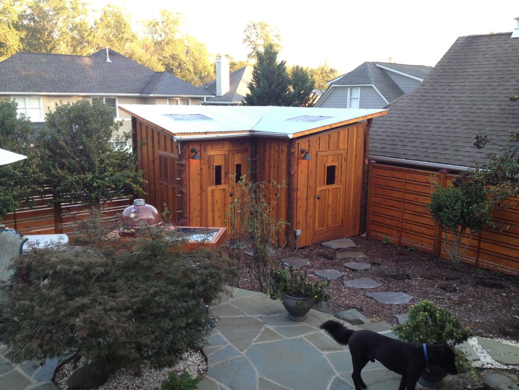 Custom outdoor shed
